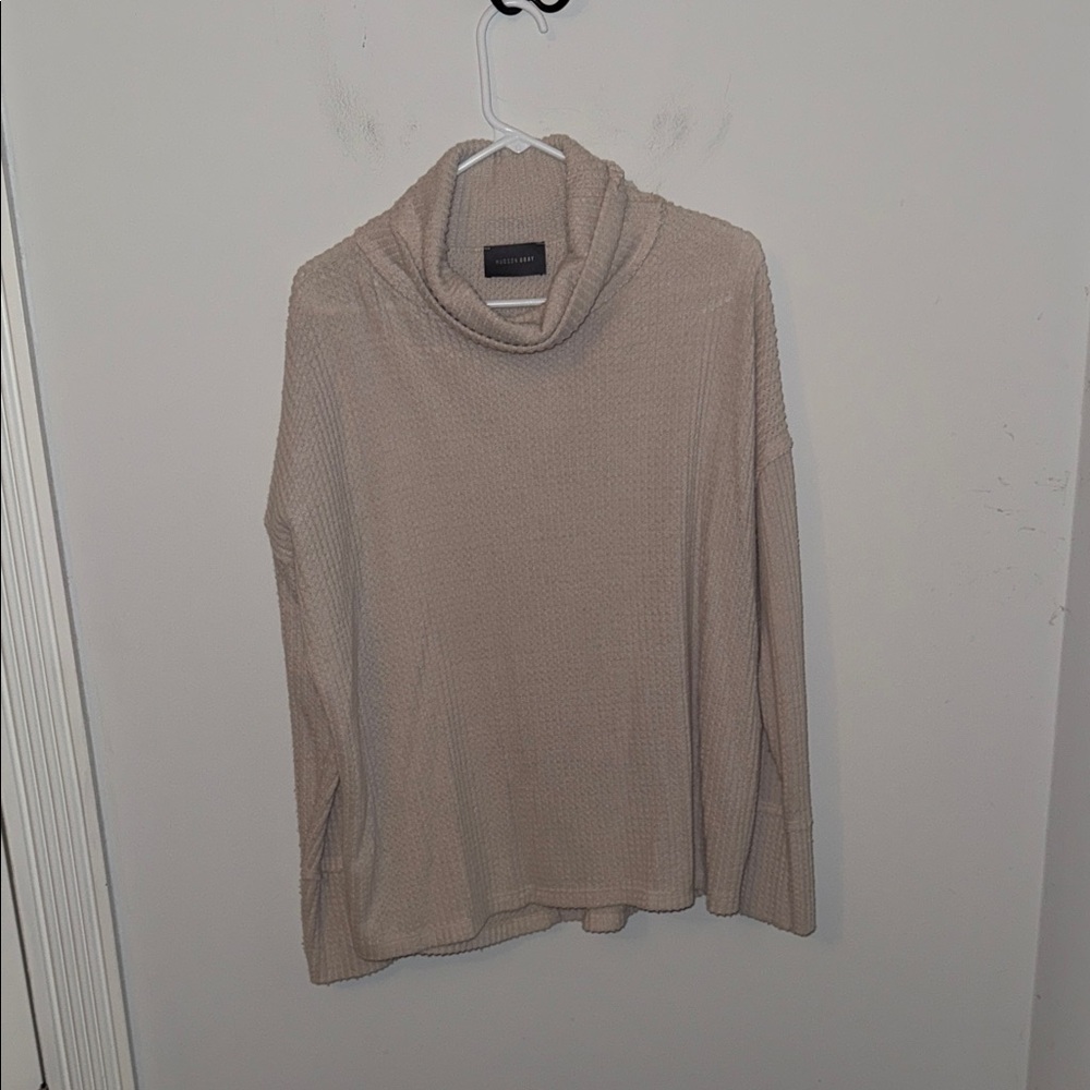 Cuddl Duds Soft Cream Turtleneck Sweater